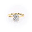 The Alice Set With A 1.5 Carat Radiant Moissanite Discount