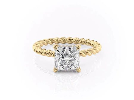 The Alice Set With A 2.5 Carat Princess Moissanite Online Hot Sale