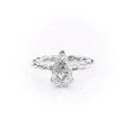 The Alice Set With A 3 Carat Pear Moissanite Hot on Sale