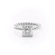 The Alice Set With A 3.5 Carat Princess Moissanite Online now