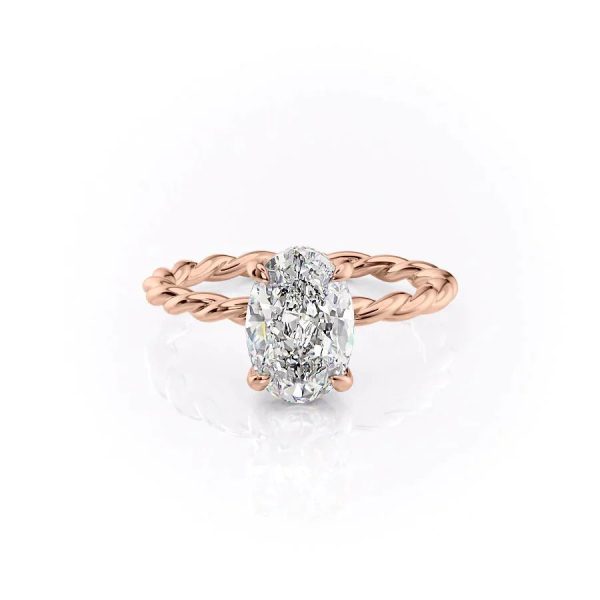 The Alice Set With A 3.5 Carat Oval Moissanite Discount