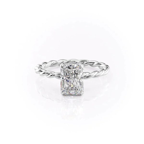 The Alice Set With A 3 Carat Radiant Moissanite Supply