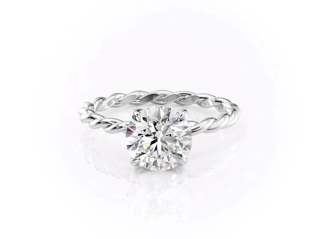 The Alice Set With A 1 Carat Round Moissanite Hot on Sale