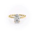 The Alice Set With A 2.5 Carat Oval Moissanite Online