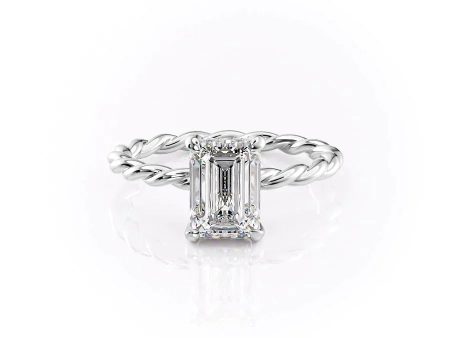 The Alice Set With A 2 Carat Emerald Moissanite For Discount