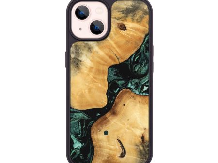 iPhone 14 Wood Phone Case - Casper (Green, 747413) Online