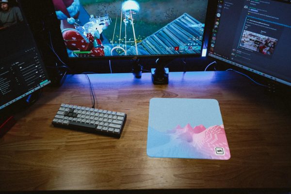 Pixel Mountains Mousepad Fashion