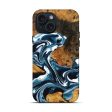 iPhone 15 Wood Live Edge Phone Case - Adriana (Blue, 747504) Fashion