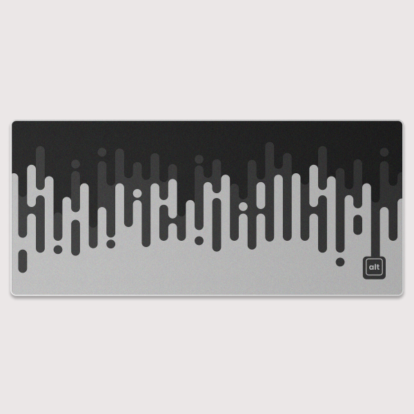 Linear Waves Monochrome Mousepad Online Hot Sale