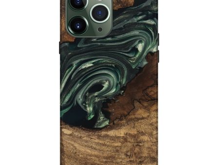 iPhone 13 Pro Max Wood Live Edge Phone Case - Ian (Green, 747484) Online