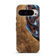 Pixel 9 Wood Live Edge Phone Case - Kenya (Teal & Gold, 747495) For Sale