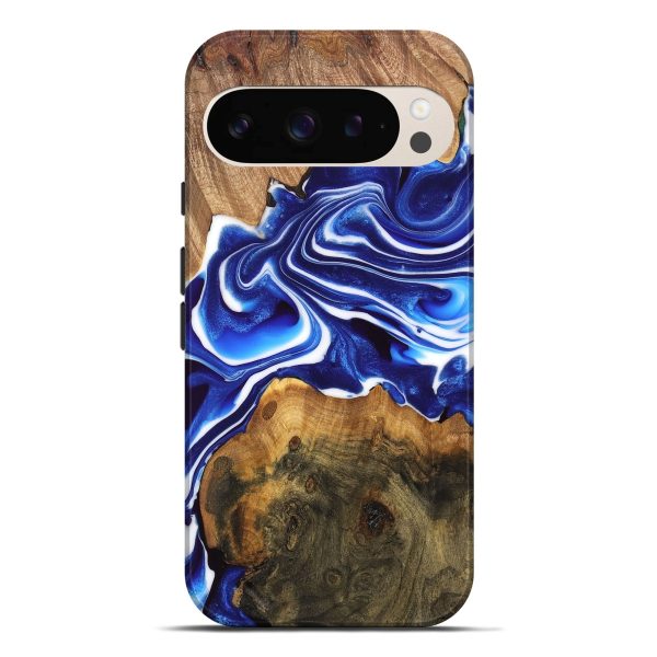 Pixel 9 Pro XL Wood Live Edge Phone Case - Felipe (Blue, 747485) Sale