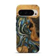 Pixel 9 Wood Live Edge Phone Case - Lynda (Teal & Gold, 747503) For Discount