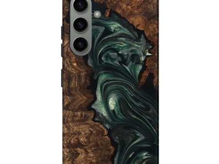 Galaxy S24 Plus Wood Live Edge Phone Case - Ezra (Green, 747497) For Discount