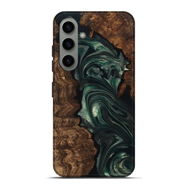 Galaxy S24 Plus Wood Live Edge Phone Case - Ezra (Green, 747497) For Discount