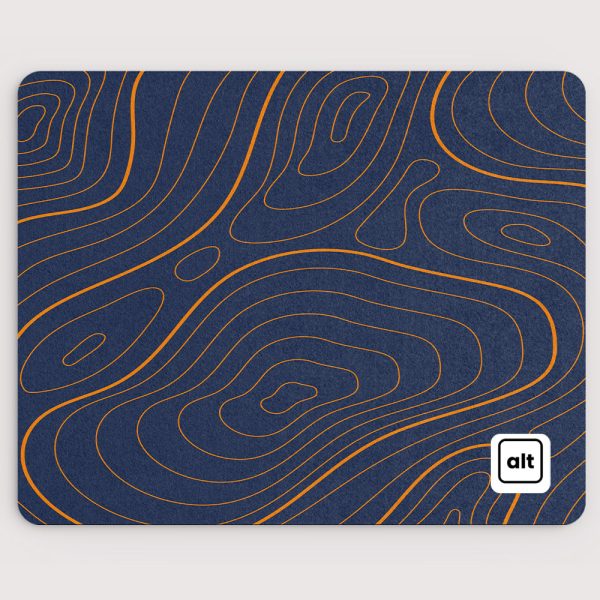 Blue Orange Damascus Mousepad Online