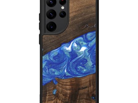 Galaxy S22 Ultra Wood Phone Case - Daron (Blue, 747478) Sale