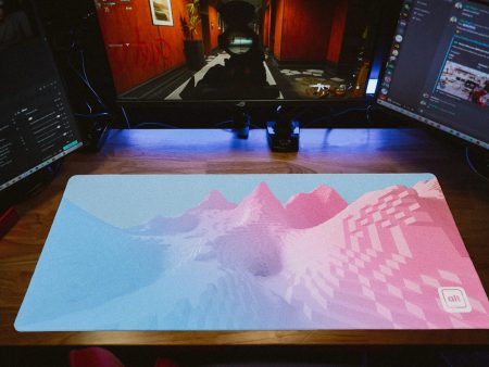 Pixel Mountains Mousepad Fashion