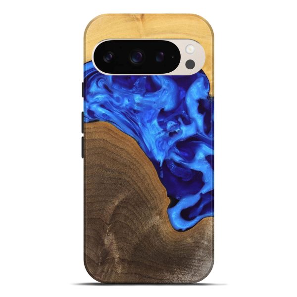 Pixel 9 Pro XL Wood Live Edge Phone Case - Jadiel (Blue, 747498) Online now