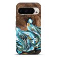 Pixel 9 Pro XL Wood Live Edge Phone Case - Kaia (Teal & Gold, 747487) Online Sale