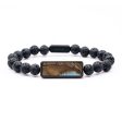 Lava Bead Wood Bracelet - Giuliana (Blue, 747542) For Discount