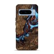 Pixel 8 Pro Wood Live Edge Phone Case - Tomas (Teal & Gold, 747480) For Cheap