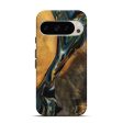 Pixel 9 Wood Live Edge Phone Case - Karly (Teal & Gold, 747502) Supply