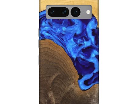 Pixel 7 Pro Wood Live Edge Phone Case - Jadiel (Blue, 747498) Hot on Sale