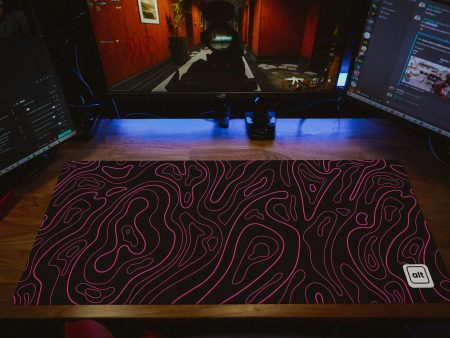 Pink Black Damascus Mousepad For Discount