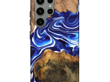 Galaxy S23 Ultra Wood Live Edge Phone Case - Felipe (Blue, 747485) Online Hot Sale