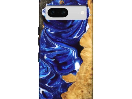 Pixel 7 Wood Live Edge Phone Case - Marnie (Blue, 747506) Cheap