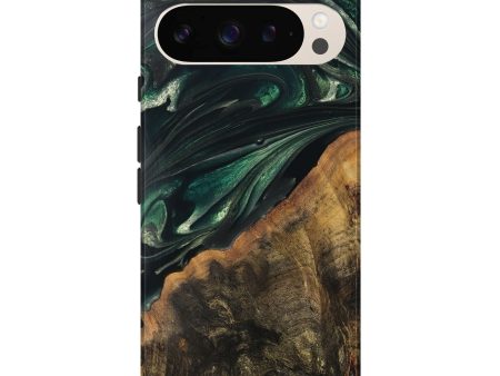 Pixel 9 Pro XL Wood Live Edge Phone Case - Javion (Green, 747483) Discount