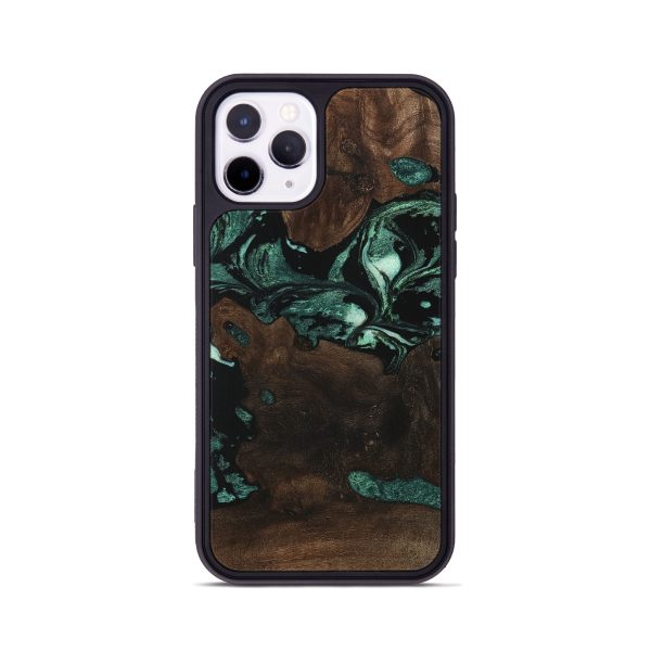 iPhone 11 Pro Wood Phone Case - Jamir (Green, 747436) Online Hot Sale