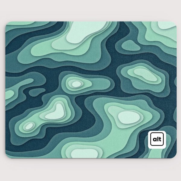 Blue Green Regions Mousepad Hot on Sale