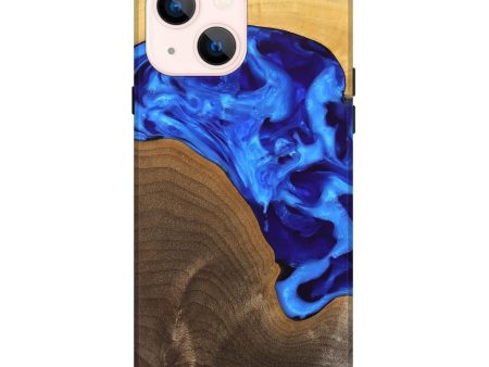 iPhone 14 Plus Wood Live Edge Phone Case - Jadiel (Blue, 747498) For Discount