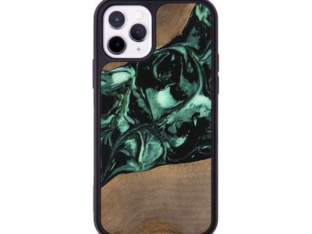 iPhone 11 Pro Wood Phone Case - Gary (Green, 747414) Online Sale