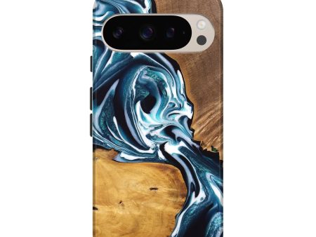 Pixel 9 Wood Live Edge Phone Case - Cecelia (Blue, 747507) Online