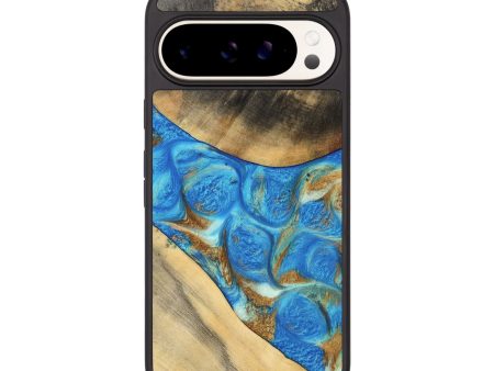 Pixel 9 Wood Phone Case - Jaquan (Teal & Gold, 747409) Online now