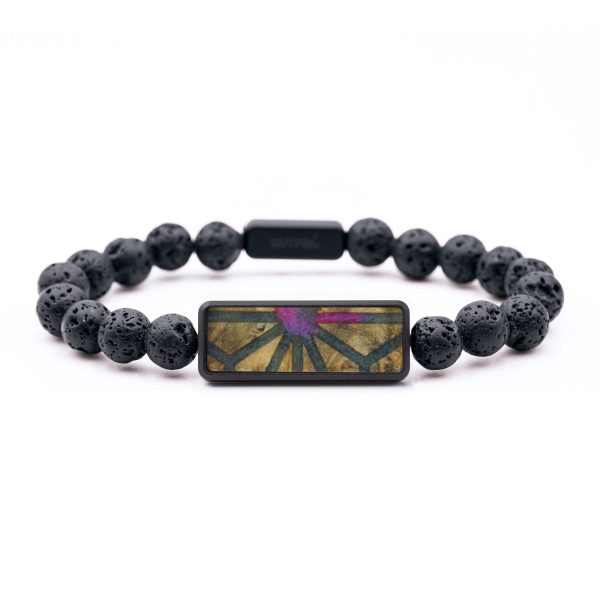 Lava Bead Wood Bracelet - Kirk (Pattern, 747527) Cheap