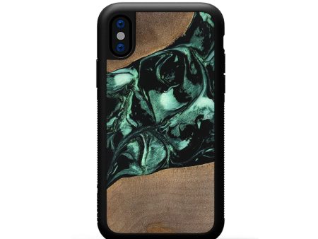 iPhone Xs Wood Phone Case - Gary (Green, 747414) Online Hot Sale