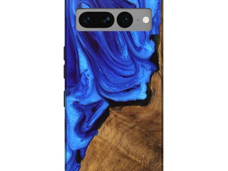 Pixel 7 Pro Wood Live Edge Phone Case - Ashlie (Blue, 747482) Online now