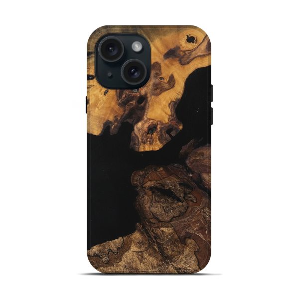 iPhone 15 Wood Live Edge Phone Case - Alaiya (Wood Burl, 747499) Fashion