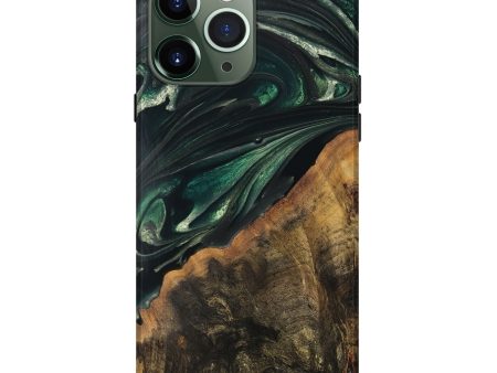 iPhone 13 Pro Max Wood Live Edge Phone Case - Javion (Green, 747483) Online now