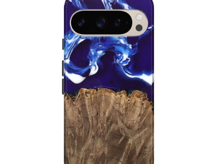 Pixel 9 Pro Wood Live Edge Phone Case - Alisa (Blue, 747501) Online now