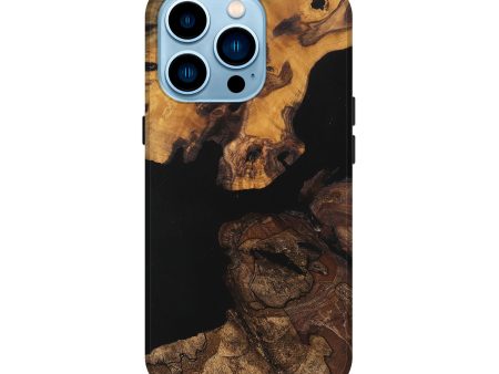 iPhone 14 Pro Wood Live Edge Phone Case - Alaiya (Wood Burl, 747499) Online Sale