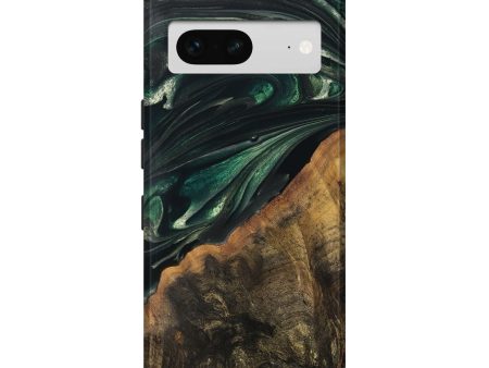 Pixel 7 Wood Live Edge Phone Case - Javion (Green, 747483) For Discount