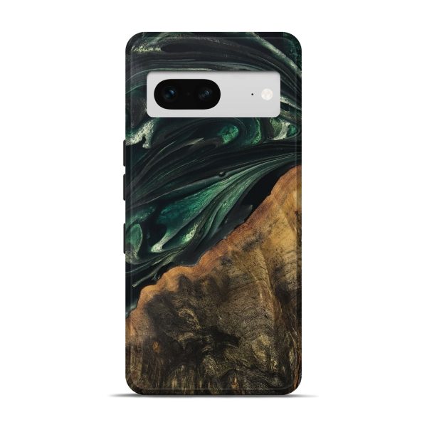 Pixel 7 Wood Live Edge Phone Case - Javion (Green, 747483) For Discount