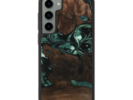 Galaxy S23 Plus Wood Phone Case - Jamir (Green, 747436) Cheap