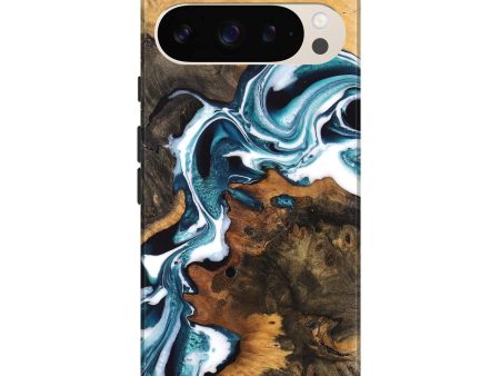 Pixel 9 Pro XL Wood Live Edge Phone Case - Vaughn (Blue, 747493) on Sale