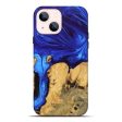 iPhone 14 Plus Wood Live Edge Phone Case - Lyndon (Blue, 747491) Supply